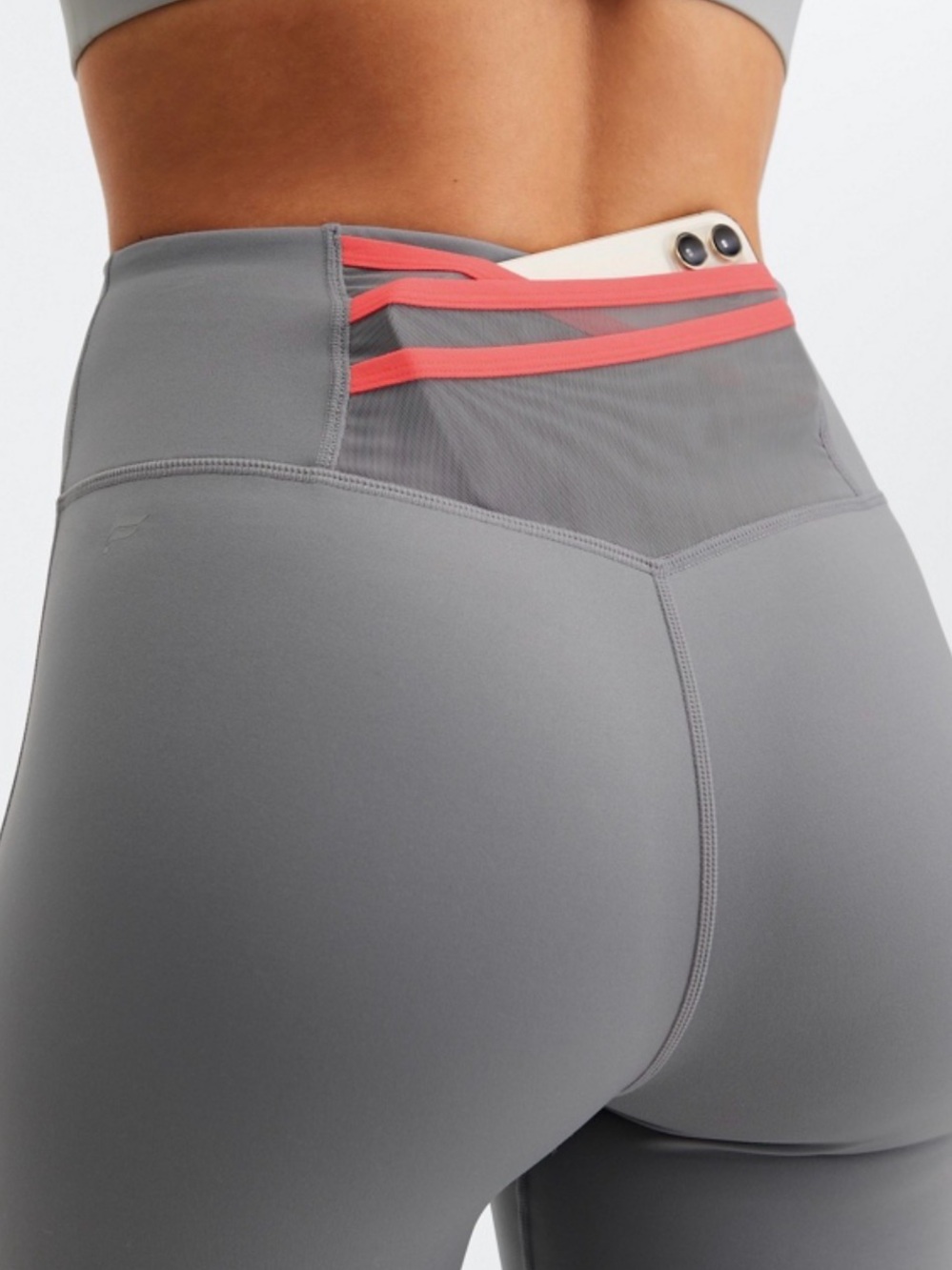 Fabletics Women Trinity Motion 365 High Waisted Leggings Gray Elastane Size XXS